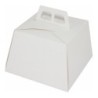 Estuche Blanco p/Porción Torta 12 x 12 h: 7 cm (x 10 unidades)