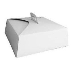 Estuche Blanco para Torta 30 x 30 h: 10 cm (x 10 unidades)