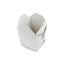 Cajitas Chinas / Wok en Cartulina Blanca (x 10 unidades)
