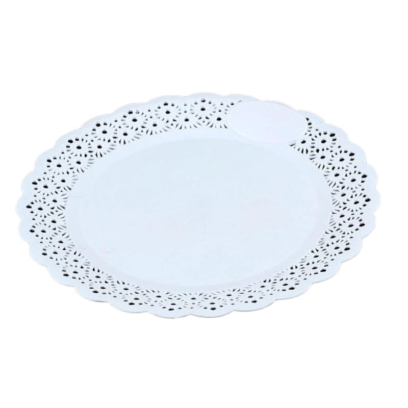 Plato con blonda Diámetro 27 cm (x 10 unidades)