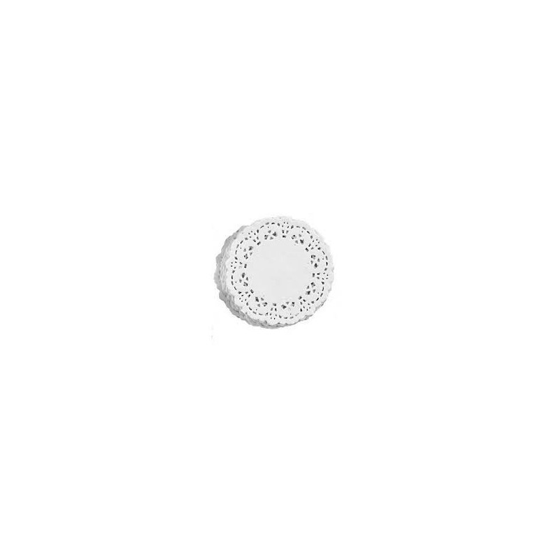Blonda Redonda papel blanco 15 cm (x 100)