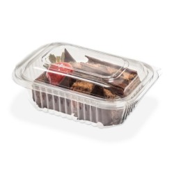 Estuche 142 PET Cristal con tapa bisagra (12 x 16,5 h: 5,5 cm) x 50 unidades