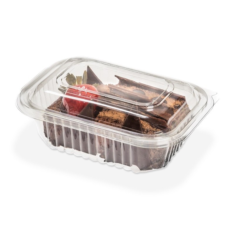 Estuche 142 PET Cristal con tapa bisagra (12 x 16,5 h: 5,5 cm) x 50 unidades