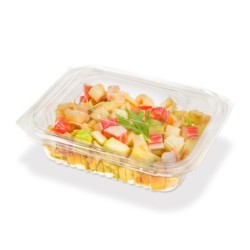 Estuche 143 PET Cristal con Tapa bisagra (18,5 x 15 h: 5,5 cm) x 50 unid