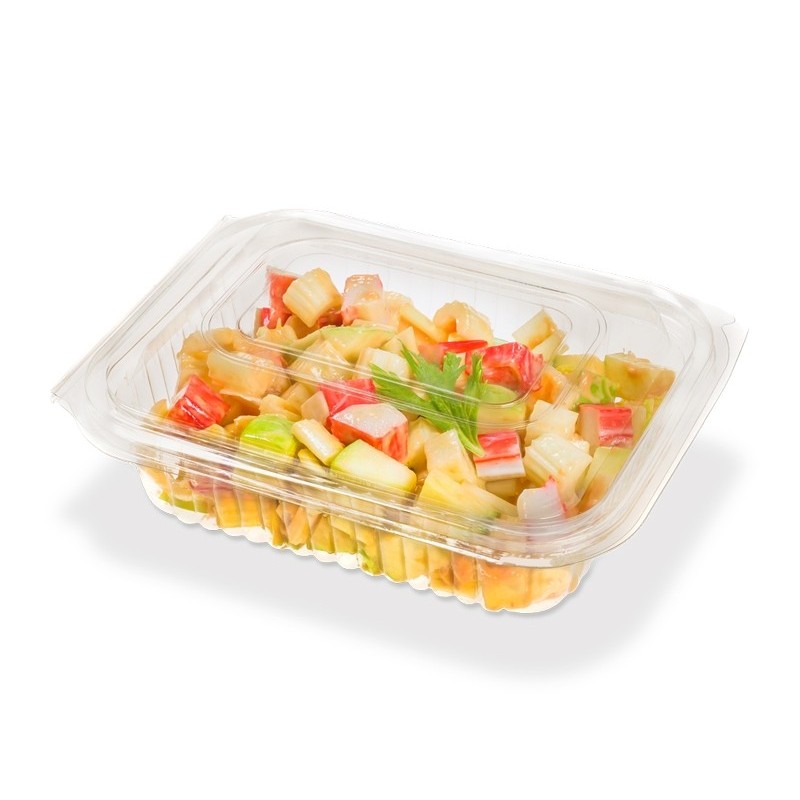 Estuche 143 PET Cristal con Tapa bisagra (18,5 x 15 h: 5,5 cm) x 50 unid