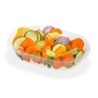 Bandeja 105 PET CRISTAL Oval (24 x 17 h: 4,5 cm) x 100 unidades