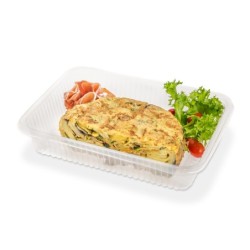 Bandeja 107 PET CRISTAL (19 x 26 h: 5 cm) x 100 unidades