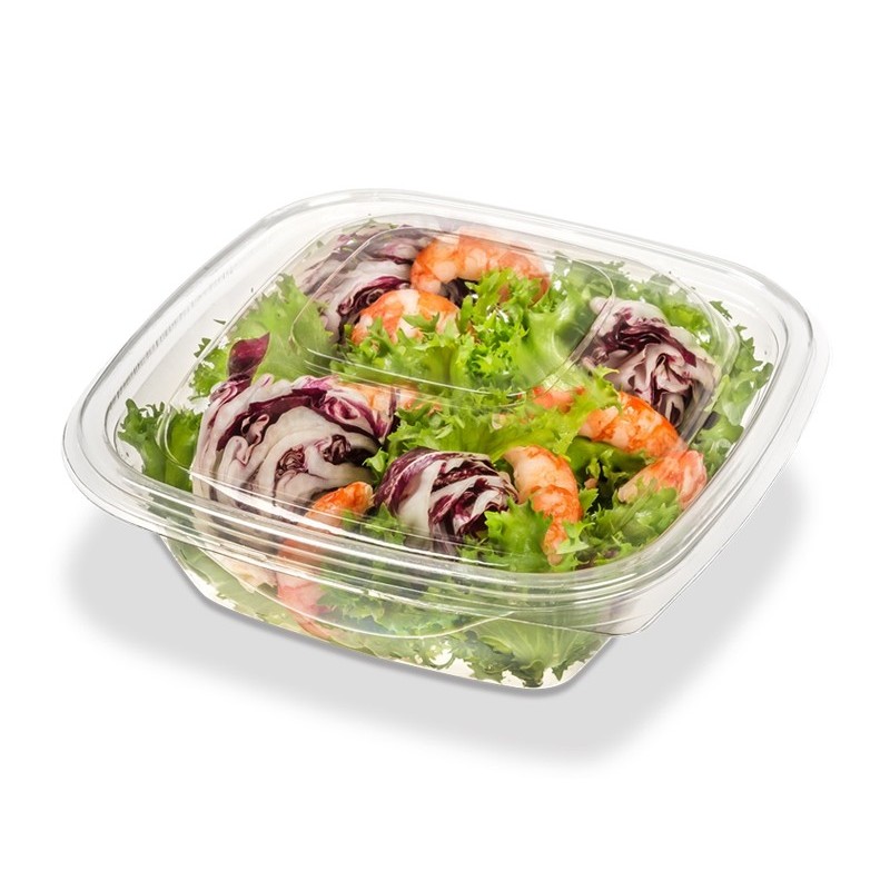 Tapa Ensaladera Cristal Cuadrada 1000 cc (x 100 unidades)