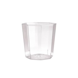 Vaso Octogonal Cristal PS 200 cc (caja x 150 unidades)