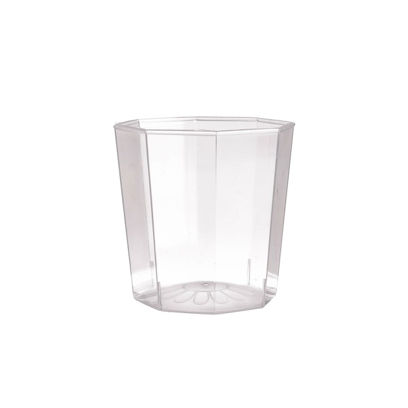 Vaso Octogonal Cristal PS 200 cc (caja x 150 unidades)