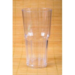 Vaso Facetado PS 400 cc Plástico Cristal (x 30 unidades)