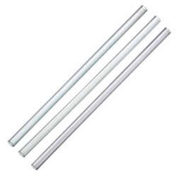 Sorbetes XXL Plástico Traslúcido 7 mm x 25 cm (x 500 unidades)