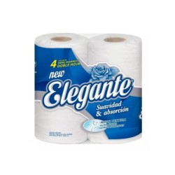 Papel Higiénico DOBLE Hoja *Elegante* (4 rollos x 30 metros)
