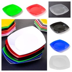 Plato Postre PP Cuadrado Koval 17 cm Blanco (x 10 unidades)