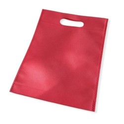 Bolsa Friselina *Riñon* Color Rojo 22,5 x 30 cm