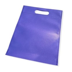 Bolsa Friselina *Riñon* Color Violeta 22,5 x 30 cm