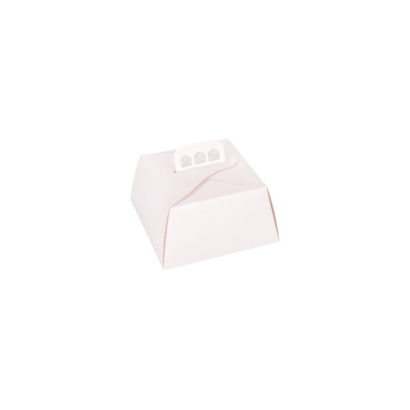 Estuche Torta Blanco 18 x 15 (h: 8 cm) x 10 unidades