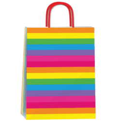Bolsa Papel *Rainbow* 22 x 8 x 22 cm con manija