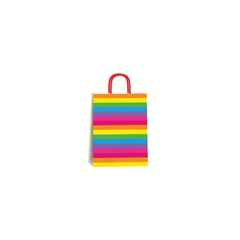 Bolsa Papel *Rainbow* 22 x 8 x 22 cm con manija