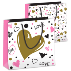 Bolsa Papel *LOVE* 22 x 8 x 22 cm con manija