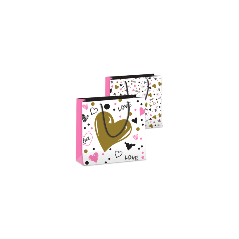 Bolsa Papel *LOVE* 22 x 8 x 22 cm con manija