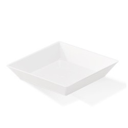 Mini Plato Cuadrado Darnel Blanco 6,4 x 6,4 cm (x 24 unidades)