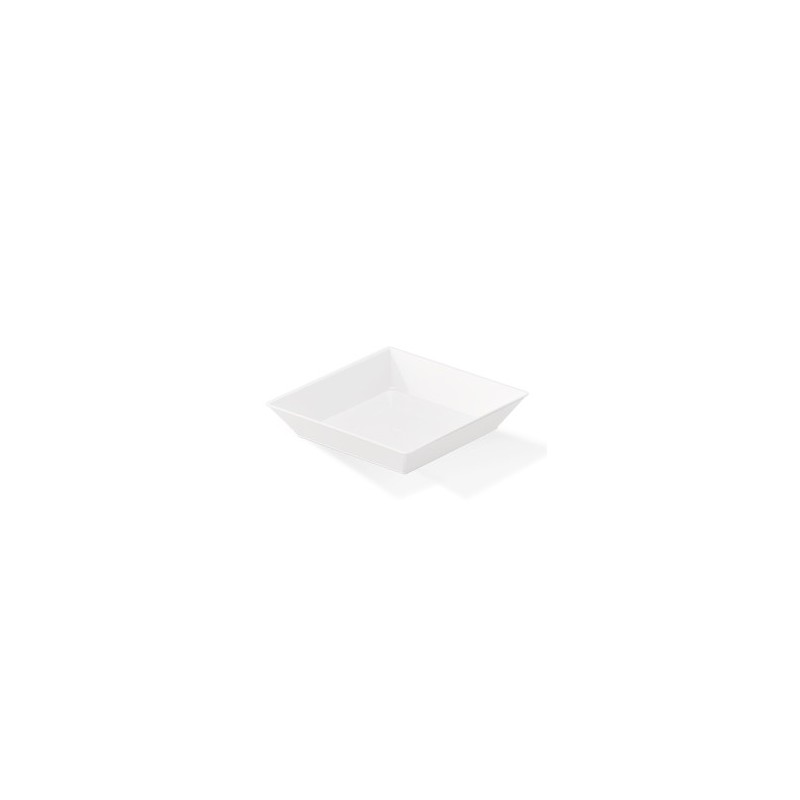 Mini Plato Cuadrado Darnel Blanco 6,4 x 6,4 cm (x 24 unidades)