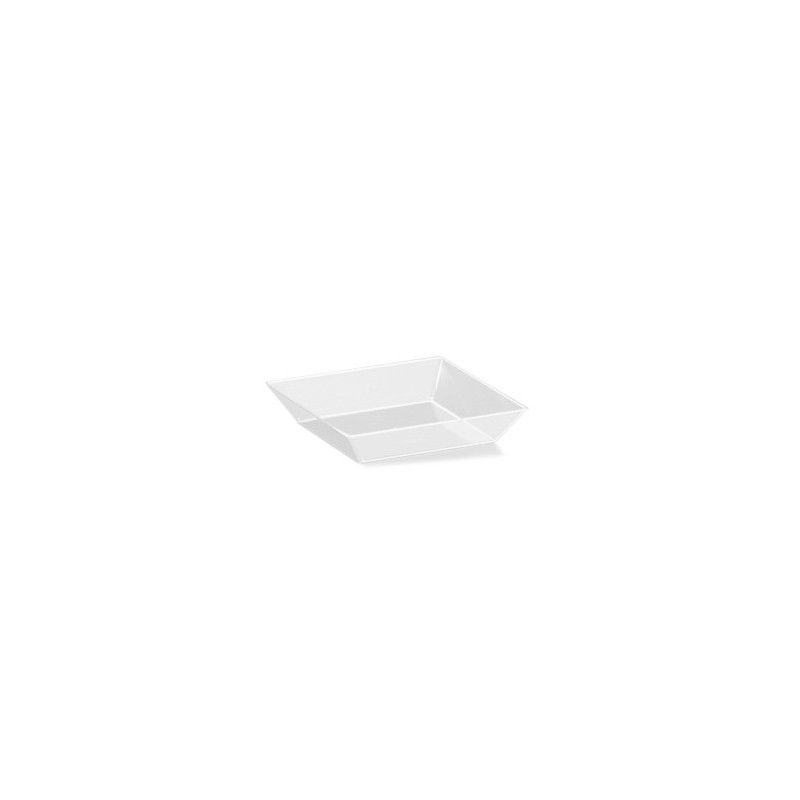 Mini Plato Cuadrado Darnel Cristal 6,4 x 6,4 cm (x 24 unidades)