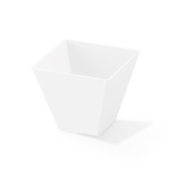 Mini Pote Cuadrado Darnel Blanco 5 x 5 cm (h: 4 cm) x 24 unidades