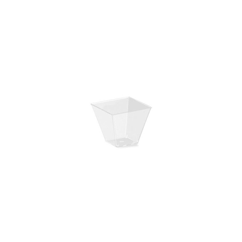 Mini Pote Cuadrado Darnel Cristal 5 x 5 cm (h: 4 cm) x 24 unidades