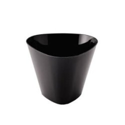 Cazuela / Pote Plástico Negro Darnel 180 cc (pack x 12 unidades)