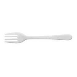 Mini Tenedor Blanco de Copetín (x 100 unidades)