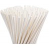 Sorbetes de Papel Blanco 20 cm x 7 mm (paq x 200 unidades)