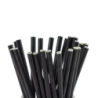 Sorbetes de Papel Negro 20 cm x 7 mm (paq x 200 unidades)