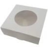 Caja Cartulina Blanca con Visor 24 x 24 x 8 cm (x 10 unidades)
