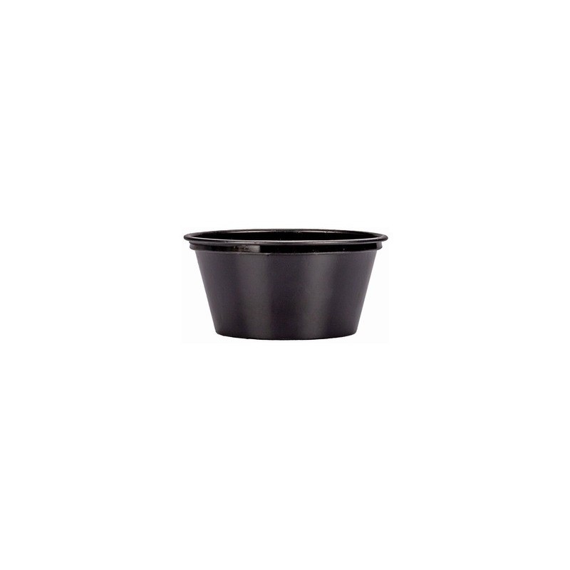 Pote Plástico Negro 120 cc Darnel (x 100 unidades)
