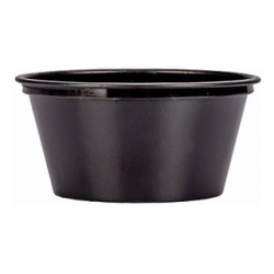 Pote Plástico Negro 160 cc Darnel (x 100 unidades)