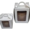 Caja Blanca Pan Dulce con Visor (10.5 x 10.5 h: 11 cm) x 10 unidades