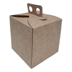 Estuche Kraft con Manija Porción de Torta 12 x 12 h: 12 cm (x 10 unidades)