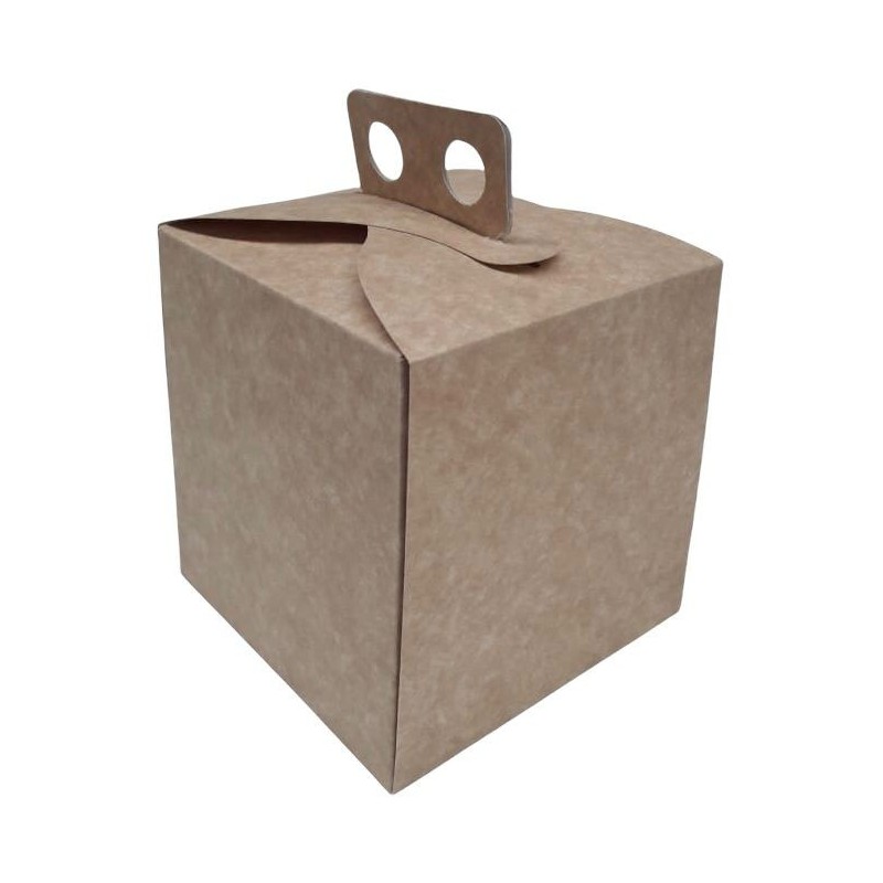 Estuche Kraft con Manija Porción de Torta 12 x 12 h: 12 cm (x 10 unidades)