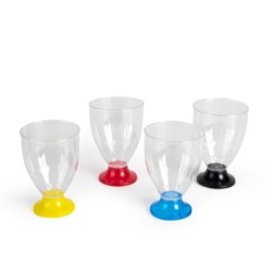 Copa de Vino DANUBIO Pie Azul 220 cc (x 50 unidades)