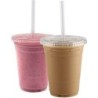 Tapa Plana Cruz p/ Vaso Frappé 16 oz (98 mm) Pack x 125 unidades
