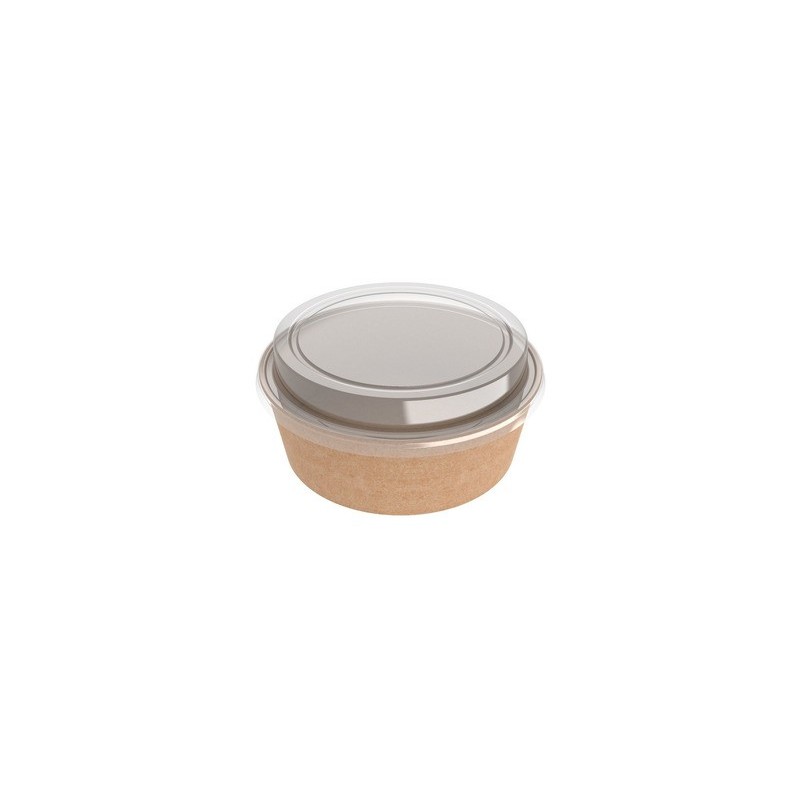 Ensaladera Polipapel Kraft 1000 cc con tapa (x 100 unidades)