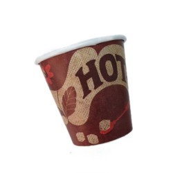 Vaso Polipapel 4 oz Impresión HOT (x 100 unidades)