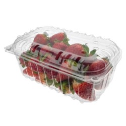 Estuche Frutas Perforado PET 500 grs (19 x 12 x 8,5 cm) x 50 unidades