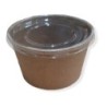Ensaladera Polipapel Kraft 20 oz (600 cc) con tapa (x 100 unidades)