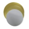 Disco Cartón ORO Metalizado 16 cm (x 10 unidades)