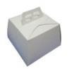 Estuche Torta Blanco con manija 18 x 18 x 15 cm (x 10 unidades)