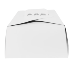Estuche Torta Blanco con manija 30 x 30 h: 15 cm (x 10 unidades)