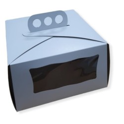Estuche Torta Doble Visor con manija 24 x 24 h: 15 cm (x 10 unidades)